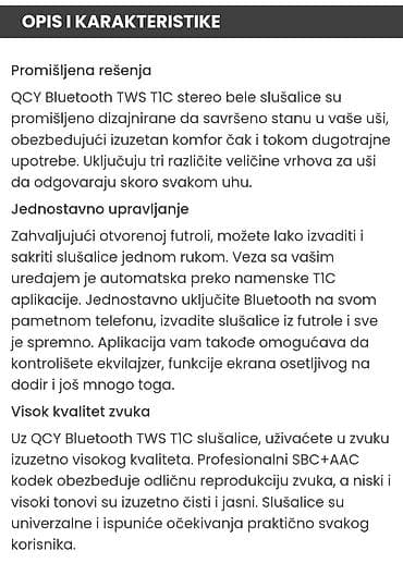 Svetski poznata luksuzna Marka "QCY"® Vam donosi Vrhunske Bezicne na lalafo.rs — 2 Svetski poznata luksuzna Marka "QCY"® Vam donosi Vrhunske Bezicne — 2