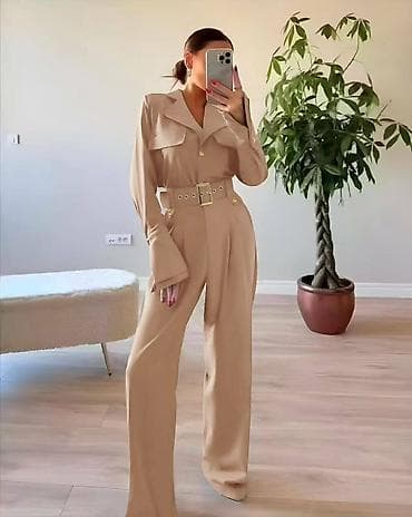 Ženski elegantni kombinezon sa pojasom - Model sa dugim nogavicama na lalafo.rs — 9 Ženski elegantni kombinezon sa pojasom - Model sa dugim nogavicama — 9