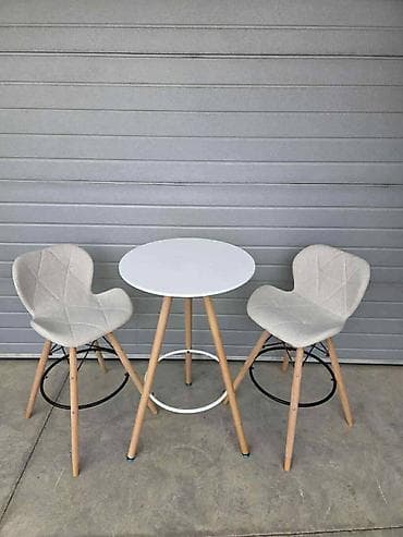 Barski set: visok okrugli sto + 2 barske stolice - Dizajn na lalafo.rs — 6 Barski set: visok okrugli sto + 2 barske stolice - Dizajn — 6