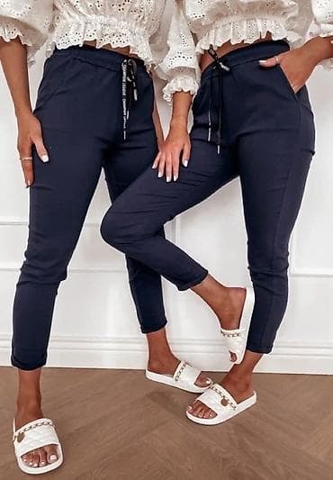 Ženske pantalone – model jogger/chino sa elastičnim pojasom gs - na lalafo.rs Ženske pantalone – model jogger/chino sa elastičnim pojasom gs -