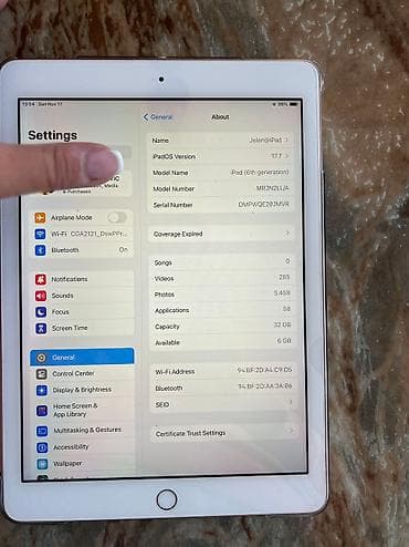IPad 2018 6tg generacija 32g
iPadOS Version 17.7,
iPadOS Developer na lalafo.rs — 2 IPad 2018 6tg generacija 32g
iPadOS Version 17.7,
iPadOS Developer — 2
