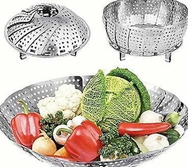 Skalabilna parna korpa od nerđajućeg čelika - Višenamenska sklopiva na lalafo.rs Skalabilna parna korpa od nerđajućeg čelika - Višenamenska sklopiva