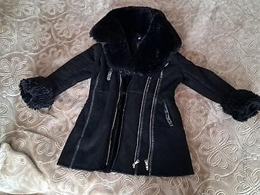 - Ženski zimskI kaput od veštačkog krzna i štofa, crne boje na lalafo.rs — 4 - Ženski zimskI kaput od veštačkog krzna i štofa, crne boje — 4