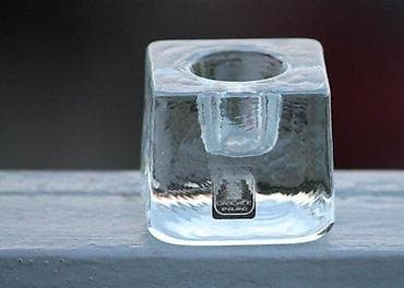 Candles and candlesticks: CASCADE England ICE CUBE Scandinavian Design svećnjak. Made in at lalafo.rs — 2 Candles and candlesticks: CASCADE England ICE CUBE Scandinavian Design svećnjak. Made in — 2