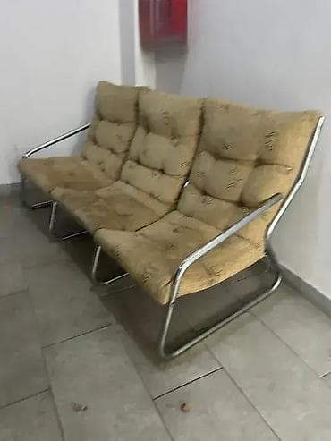 Mid Century Modern sofa / trosed - INOX 🛋️✨ Sofa u odličnom stanju na lalafo.rs — 2 Mid Century Modern sofa / trosed - INOX 🛋️✨ Sofa u odličnom stanju — 2
