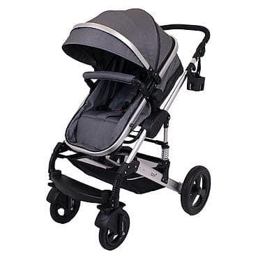 Kolica za bebe – siva, aluminijumski ram - Reverzibilno sedište na lalafo.rs Kolica za bebe – siva, aluminijumski ram - Reverzibilno sedište