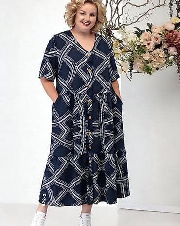 Haljina – komotna midi haljina sa printom L XL 2XL 3XL 4CL - Kroj na lalafo.rs Haljina – komotna midi haljina sa printom L XL 2XL 3XL 4CL - Kroj