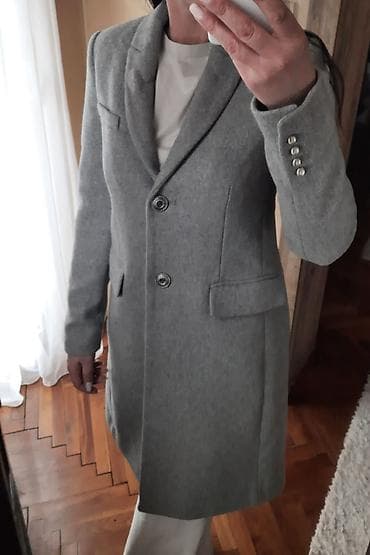 ZARA manteco kaput sa u svetlijoj sivoj boji, kvalitetne izrade sa na lalafo.rs — 4 ZARA manteco kaput sa u svetlijoj sivoj boji, kvalitetne izrade sa — 4