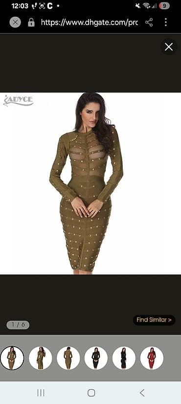 Haljina maslinasto zelena na lalafo.rs Haljina maslinasto zelena