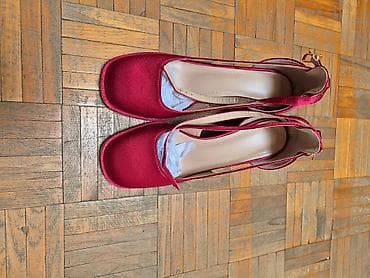 Elegantne ženske cipele na blok štiklu u boji tamnog rubina (satenski na lalafo.rs — 6 Elegantne ženske cipele na blok štiklu u boji tamnog rubina (satenski — 6