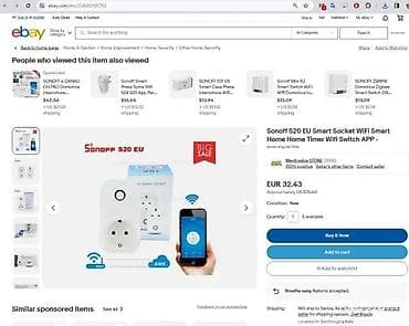 SONOFF S20 EU pametna Wi‑Fi utičnica - EU standard, šuko tip na lalafo.rs SONOFF S20 EU pametna Wi‑Fi utičnica - EU standard, šuko tip