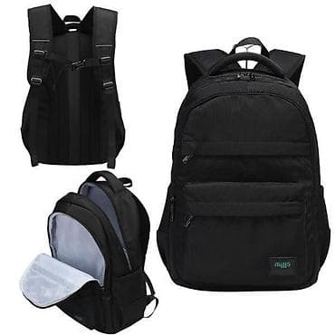 Crni multifunkcionalni ranac - Prostran glavni odeljak sa širokim na lalafo.rs Crni multifunkcionalni ranac - Prostran glavni odeljak sa širokim