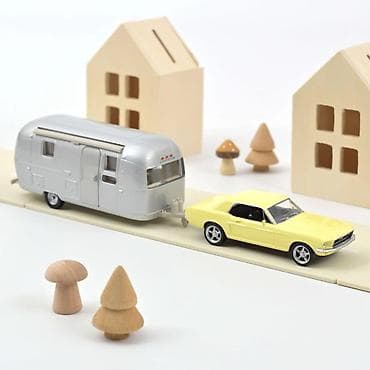 🚗 Ford Mustang 1968 Yellow & Airstream Caravan – Norev Jet-Car na lalafo.rs 🚗 Ford Mustang 1968 Yellow & Airstream Caravan – Norev Jet-Car