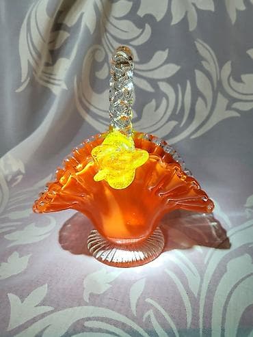 Murano nova korpa,duvano staklo 70te. Korpica nova,sve na njoj je na lalafo.rs — 4 Murano nova korpa,duvano staklo 70te. Korpica nova,sve na njoj je — 4