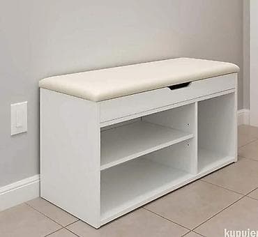 Aga drveni stalak za cipele sa sedištem - beli Upotpunite svoj hodnik na lalafo.rs — 2 Aga drveni stalak za cipele sa sedištem - beli Upotpunite svoj hodnik — 2