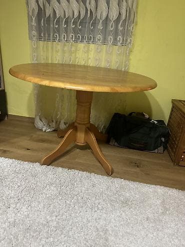 cepaci za drva: Okrugli drveni sto za trpezariju/kuhinju - Materijal: masivno drvo sa na lalafo.rs — 2 cepaci za drva: Okrugli drveni sto za trpezariju/kuhinju - Materijal: masivno drvo sa — 2