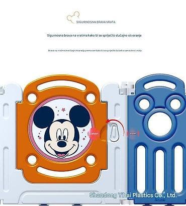 Dečja ogradica/igraonica Mickey dizajn – modularni paneli 18+2 na lalafo.rs — 10 Dečja ogradica/igraonica Mickey dizajn – modularni paneli 18+2 — 10