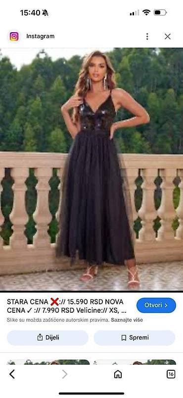 Women's Clothing: Prelepa maxi haljina jednom nošena, XS veličine at lalafo.rs — 3 Women's Clothing: Prelepa maxi haljina jednom nošena, XS veličine — 3