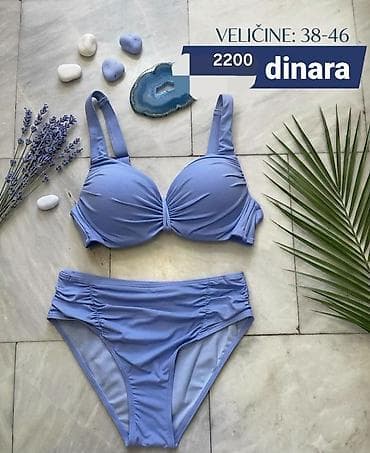 Dvodelni kupaći kostim u nežno plavoj boji. - Gornji deo sa na lalafo.rs Dvodelni kupaći kostim u nežno plavoj boji. - Gornji deo sa