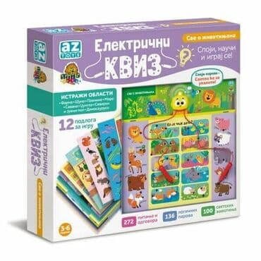 Električni kviz – Sve o životinjama (az toys) - Edukativna na lalafo.rs Električni kviz – Sve o životinjama (az toys) - Edukativna