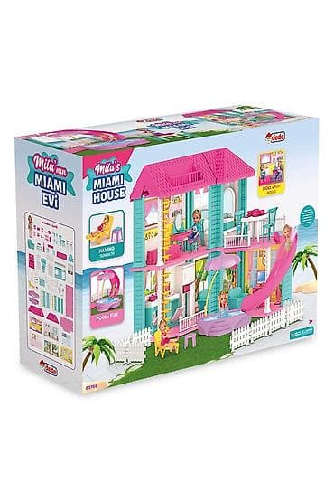Igračka kuća „Mila’s Miami House” (Dede) - Dvospratna kuća za lutke u na lalafo.rs Igračka kuća „Mila’s Miami House” (Dede) - Dvospratna kuća za lutke u