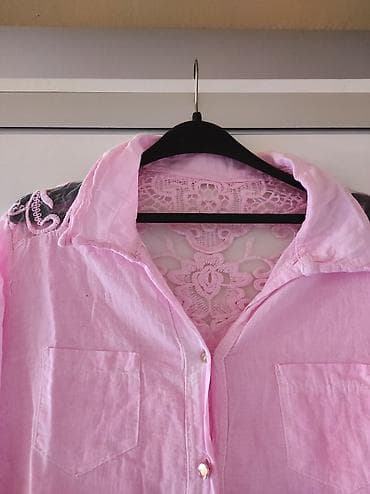 pantalone butiku ali: Kosulja roze pamucna velicina M, ali odgovara i za S. Iz uvoza na lalafo.rs — 3 pantalone butiku ali: Kosulja roze pamucna velicina M, ali odgovara i za S. Iz uvoza — 3