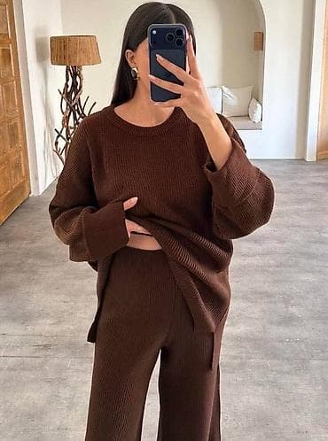 Ženski pleteni komplet – džemper i pantalone - Dvodijelni set od na lalafo.rs — 3 Ženski pleteni komplet – džemper i pantalone - Dvodijelni set od — 3