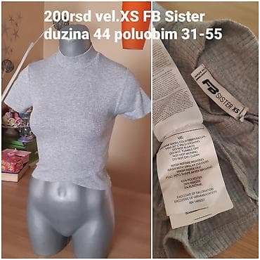 FB Sister ženska majica, vel. XS - Model: kratki rukav, uski kroj na lalafo.rs FB Sister ženska majica, vel. XS - Model: kratki rukav, uski kroj