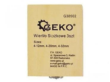 Tools & Equipment: Set stepenastih burgija za metal – HSS, 3 kom, 4-32 mm GEKO, Poljska at lalafo.rs — 4 Tools & Equipment: Set stepenastih burgija za metal – HSS, 3 kom, 4-32 mm GEKO, Poljska — 4