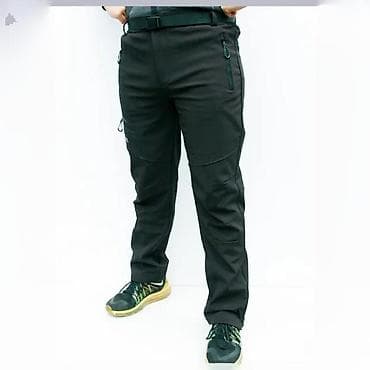 Muške planinarske/trekking pantalone – crne - Softshell materijal na lalafo.rs Muške planinarske/trekking pantalone – crne - Softshell materijal