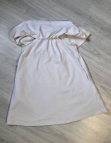 Letnja haljina sa "volanom" preko grudi, bela. - Kroj: A kroj do na lalafo.rs — 2 Letnja haljina sa "volanom" preko grudi, bela. - Kroj: A kroj do — 2