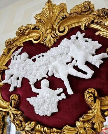 Antique Decor: Ogledalo u stilu rokokoa u pozlati sa motivima andjela koji su bili at lalafo.rs — 4 Antique Decor: Ogledalo u stilu rokokoa u pozlati sa motivima andjela koji su bili — 4