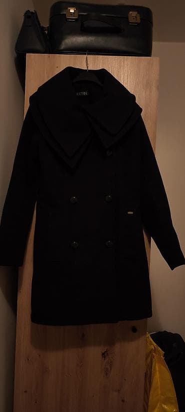 Ženski kaput KATRIN – elegantan, crni, veličina S - Kroj: klasični na lalafo.rs — 3 Ženski kaput KATRIN – elegantan, crni, veličina S - Kroj: klasični — 3