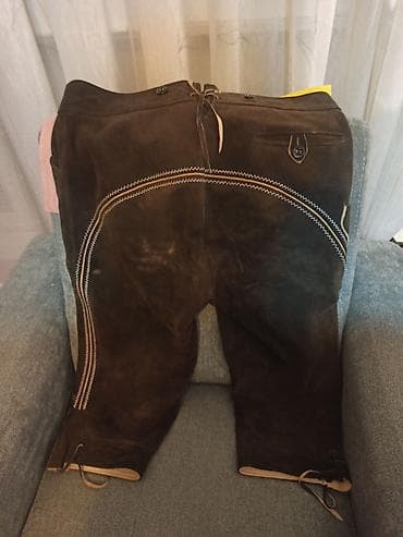 Originalne LEDERHOZNE - kožne bermude, deo bavarske narodne nošnje na lalafo.rs — 4 Originalne LEDERHOZNE - kožne bermude, deo bavarske narodne nošnje — 4