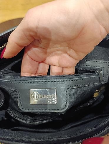 Crna kozna torba – TT Bagatt - Materijal: spolja kombinacija glatke at lalafo.rs — 7 Crna kozna torba – TT Bagatt - Materijal: spolja kombinacija glatke — 7