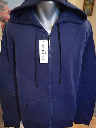 Other: Sweatshirt, 4XL, 5XL, 6XL, color - Blue, With a hood at lalafo.rs — 4 Other: Sweatshirt, 4XL, 5XL, 6XL, color - Blue, With a hood — 4