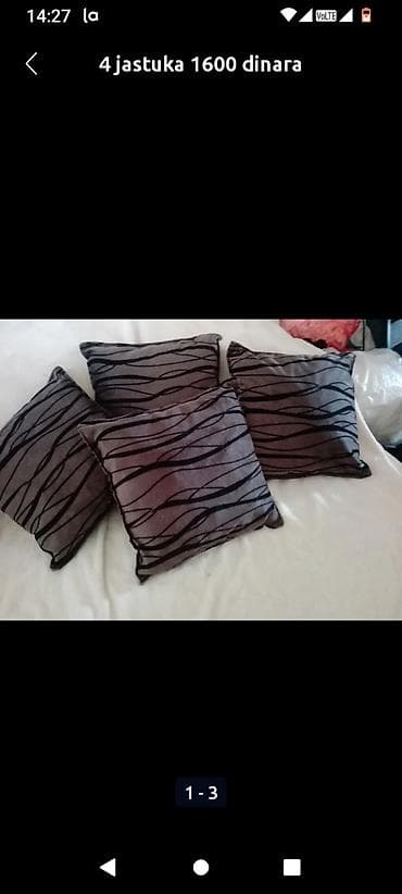 Navlaka za jastuk – crna, baršunasto-meka - Dimenzije približno na lalafo.rs — 2 Navlaka za jastuk – crna, baršunasto-meka - Dimenzije približno — 2