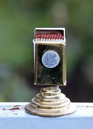 Extra rare Vintage držač kutije šibica 10 groschen. Vrlo redak, stari na lalafo.rs — 4 Extra rare Vintage držač kutije šibica 10 groschen. Vrlo redak, stari — 4