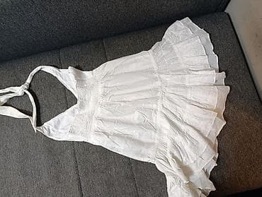 Bela letnja haljina na vezivanje oko vrata (halter) - Brend: Zara TRF na lalafo.rs — 3 Bela letnja haljina na vezivanje oko vrata (halter) - Brend: Zara TRF — 3
