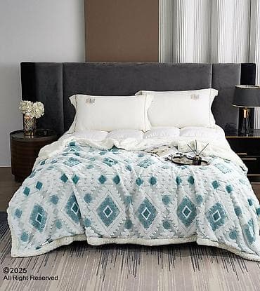 Blankets and Bedspreads: Plišano prekrivač/ćebe sa sherpa postavom - Dvostrani dizajn: gornja at lalafo.rs — 6 Blankets and Bedspreads: Plišano prekrivač/ćebe sa sherpa postavom - Dvostrani dizajn: gornja — 6