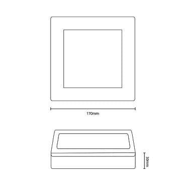 Kvadratni LED panel snage 12W i boje svetlosti 6000K dizajniran je za na lalafo.rs — 6 Kvadratni LED panel snage 12W i boje svetlosti 6000K dizajniran je za — 6