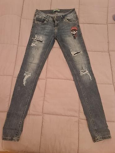 Farmerice kao nove. vel. s.m. polu obim struka su. 35cm. jedino na lalafo.rs — 4 Farmerice kao nove. vel. s.m. polu obim struka su. 35cm. jedino — 4