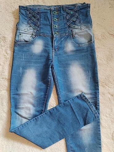 pantalone gina benotti: Ženske farmerke sa visokim strukom, uskog kroja (skinny). Svetliji na lalafo.rs — 1 pantalone gina benotti: Ženske farmerke sa visokim strukom, uskog kroja (skinny). Svetliji — 1