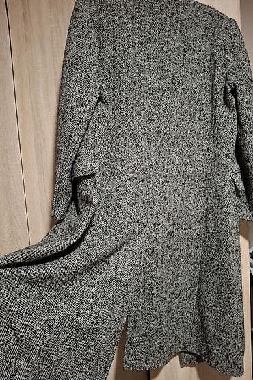 Dugački dvoredni kaput od tvida sa šarom riblje kosti na lalafo.rs — 5 Dugački dvoredni kaput od tvida sa šarom riblje kosti — 5