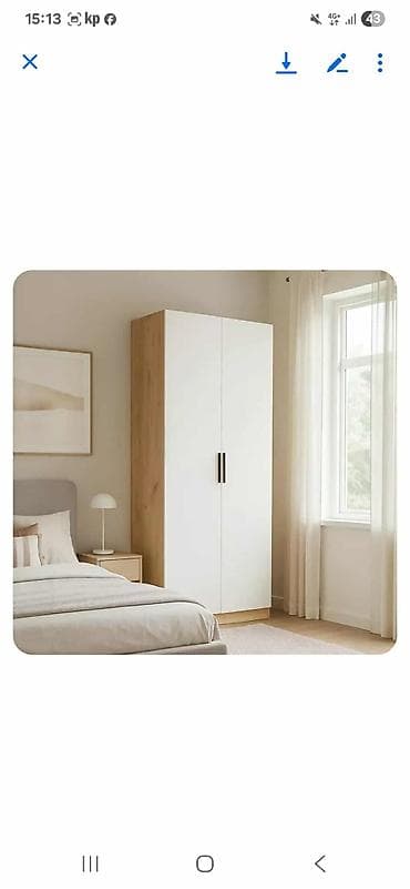 Furniture: Ormar LINEA Beli 16500dinDimenzije: 170x55x40cm Materijal: Iverica 1 at lalafo.rs — 3 Furniture: Ormar LINEA Beli 16500dinDimenzije: 170x55x40cm Materijal: Iverica 1 — 3