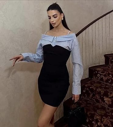 🔥Mini haljina sa efektom “dve u jednoj” – spoj košulje i na lalafo.rs — 2 🔥Mini haljina sa efektom “dve u jednoj” – spoj košulje i — 2