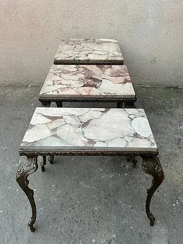 Stilski klub stolovi: Stilski mesingani stočići sa mermerom Stilski mesingani stočići sa na lalafo.rs — 9 Stilski klub stolovi: Stilski mesingani stočići sa mermerom Stilski mesingani stočići sa — 9