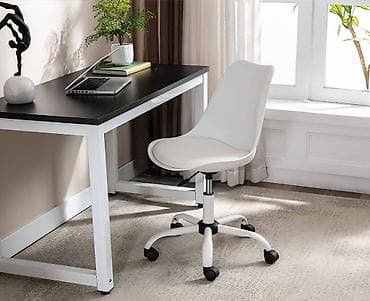 Office Furniture: Radna stolica na točkićima – bela - Moderan minimalistički dizajn at lalafo.rs — 4 Office Furniture: Radna stolica na točkićima – bela - Moderan minimalistički dizajn — 4