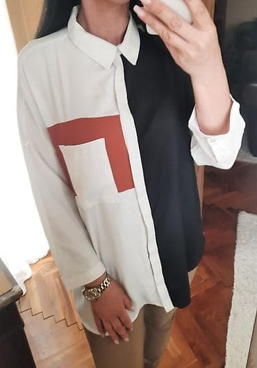 MOHITO trobojna kosulja odgovara za S M L Uni oversized _______ na lalafo.rs — 2 MOHITO trobojna kosulja odgovara za S M L Uni oversized _______ — 2