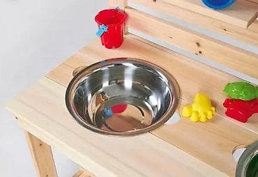 Kreativne i edukativne igračke: Drvena “mud kitchen” kuhinja za igru – Pinolino Paul - Materijal na lalafo.rs — 2 Kreativne i edukativne igračke: Drvena “mud kitchen” kuhinja za igru – Pinolino Paul - Materijal — 2